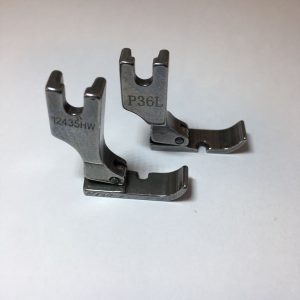 Prensatelas de metal para cremalleras 'Izquierdo-Derecho' para máquina industrial