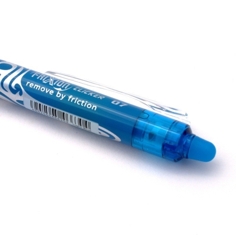 Bolígrafo borrable Pilot Frixion retráctil azul claro