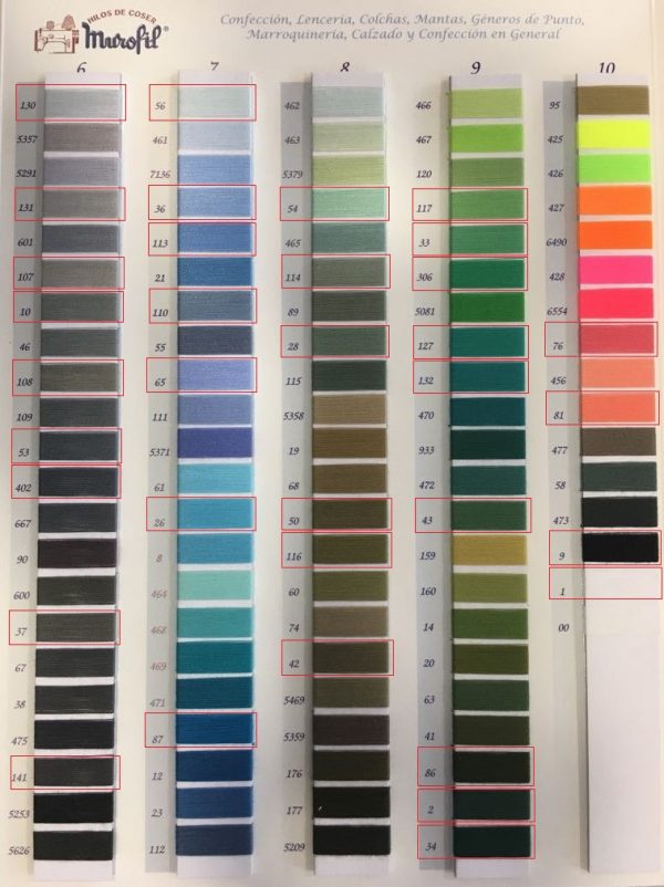 Bobina 850 metros (Carta de colores) - Imagen 3
