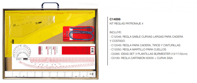 Kit reglas patronaje - Imagen 2