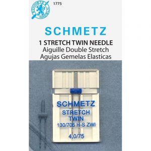 Aguja Schmetz Gemela Stretch (Punta de bola) 4 mm
