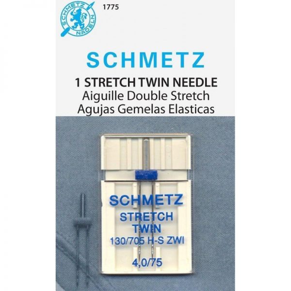 Aguja Schmetz Gemela Stretch (Punta de bola) 4 mm