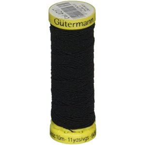 Hilo 10 m elástico para canilla negro - Gütermann