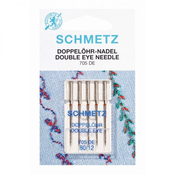 Agujas Schmetz Doble Ojo