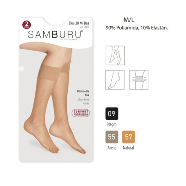 Mini media S/M SAMBURU "2 pares"
