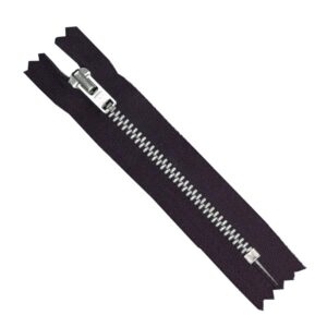 Cremallera plateada malla sin separador "YKK"