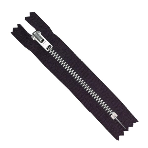 Cremallera plateada malla sin separador "YKK"